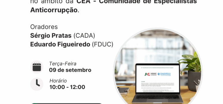 Webinar “Cultura de Transparência na Administração Pública” Webinar “Cultura de Transparência na Administração Pública”