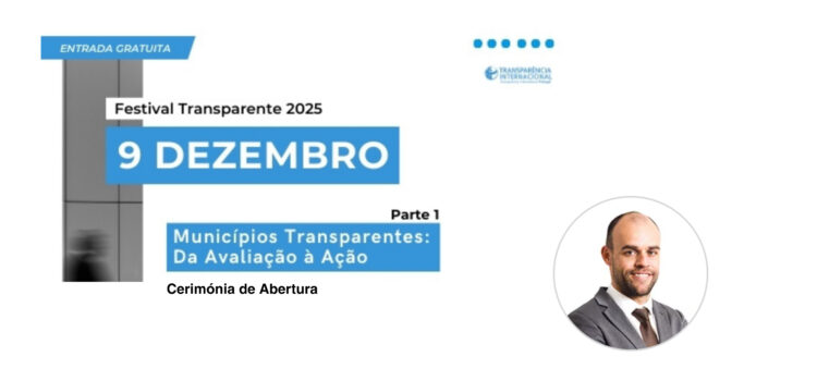 Discurso de abertura do Presidente da Direção da Transparência Internacional Portugal, José Fontão, na Conferência «Municípios Transparentes: Da Avaliação à Ação», integrada nas comemorações do Dia Internacional contra a Corrupção 2025 Discurso de abertura do Presidente da Direção da Transparência Internacional Portugal, José Fontão, na Conferência «Municípios Transparentes: Da Avaliação à Ação», integrada nas comemorações do Dia Internacional contra a Corrupção 2025